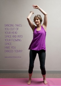 Dancing at Waverley Yoga Studio